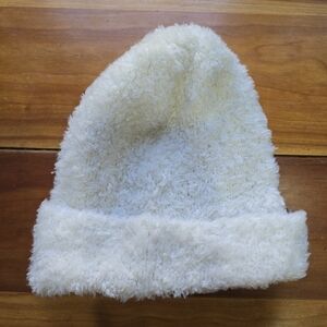 Madewell Cream Fuzzy Beanie